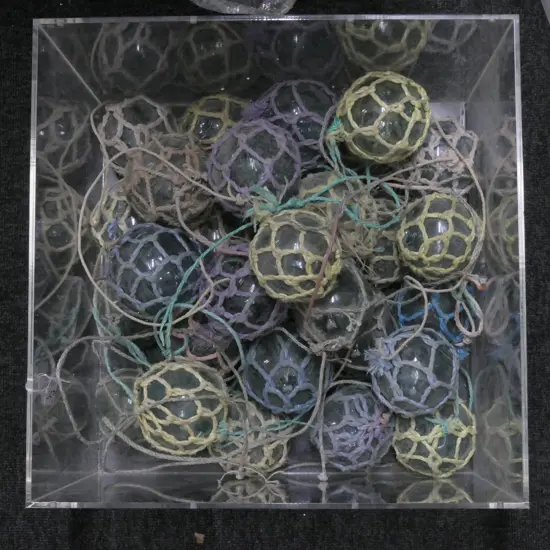 30 SMALL OLD JAPANESE FISHING FLOATS.....