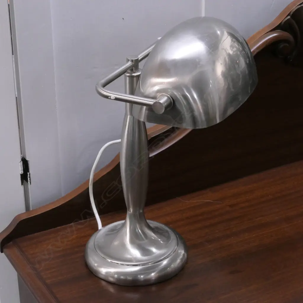 SILVERED BANKERS LAMP H 360 MM Image 1++