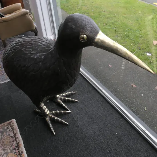 MASSIVE BRONZE KIWI POLISHED SECTIONS