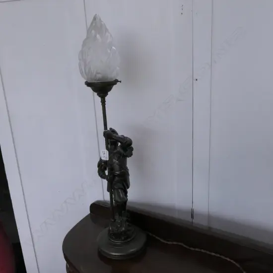 SPELTER SIDE LAMP H 760 MM