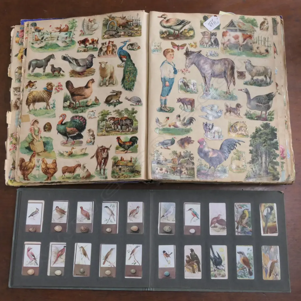 VICTORIAN SCRAP ALBUM & CIGARETTE CARD ALBUM Image 1++