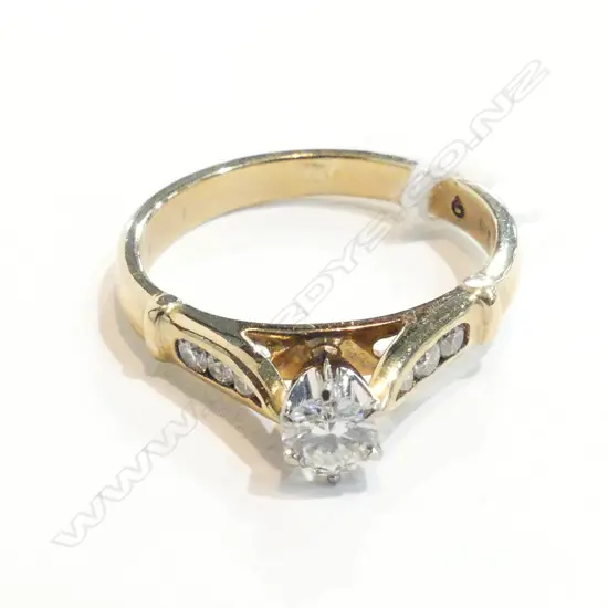 9CT GOLD AND DIAMOND SOLITAIRE RING REPLACEMENT VALUATION FOR $1995 (B40)