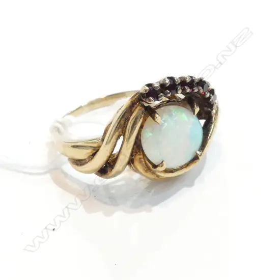 OPAL GARNET DRESS RING