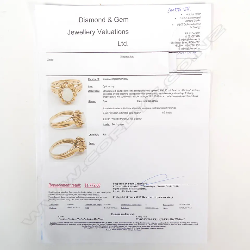 SOLID OPAL 9CT RING + EARRING SET 5.33GMS Image 1++