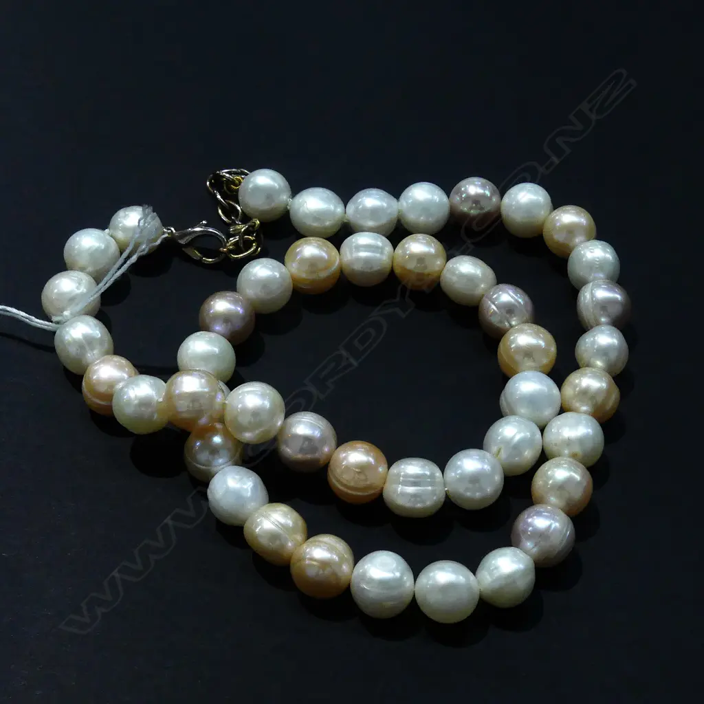 F/WATER PEARL NECKLACE L.440MM Image 1++
