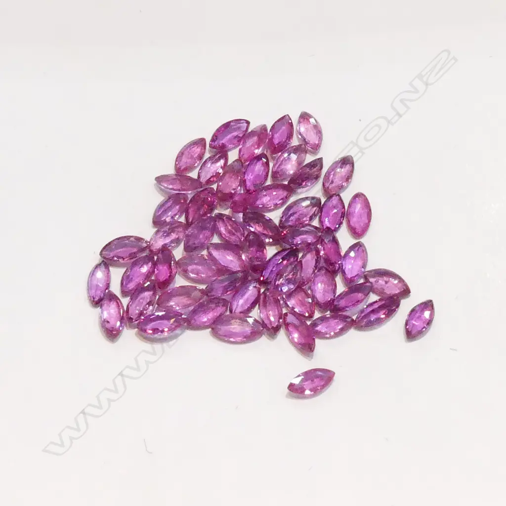 NAVETTE CUT RUBIES TOTAL OF 5CT Image 1++