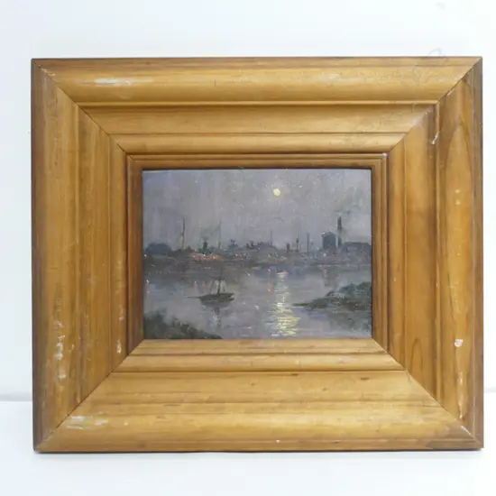 ARTIST UNKNOWN EARLY 20THC  NOCTURNE  OIL ON BOARD