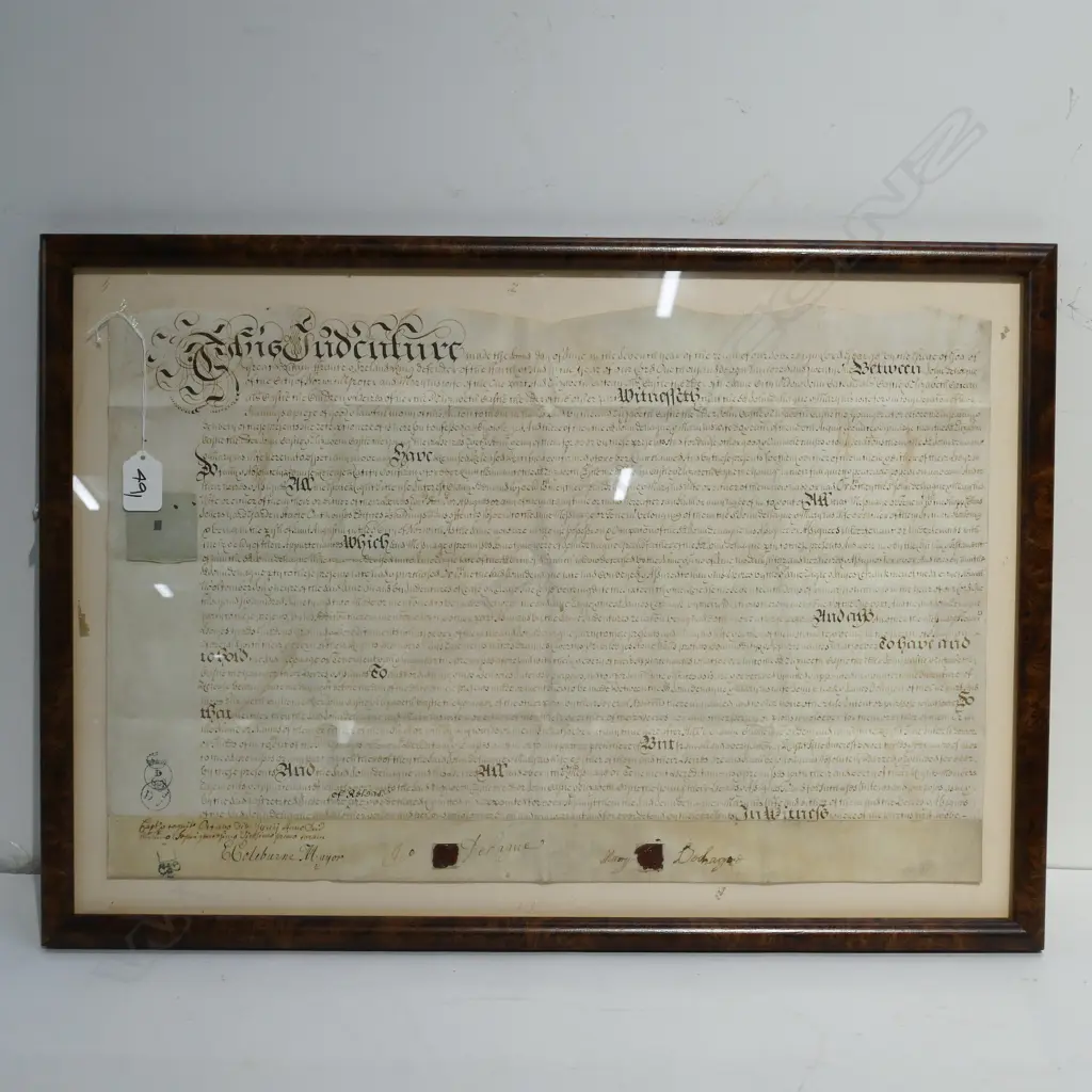 FRAMED INDENTURE 440 X 650 MM Image 1++