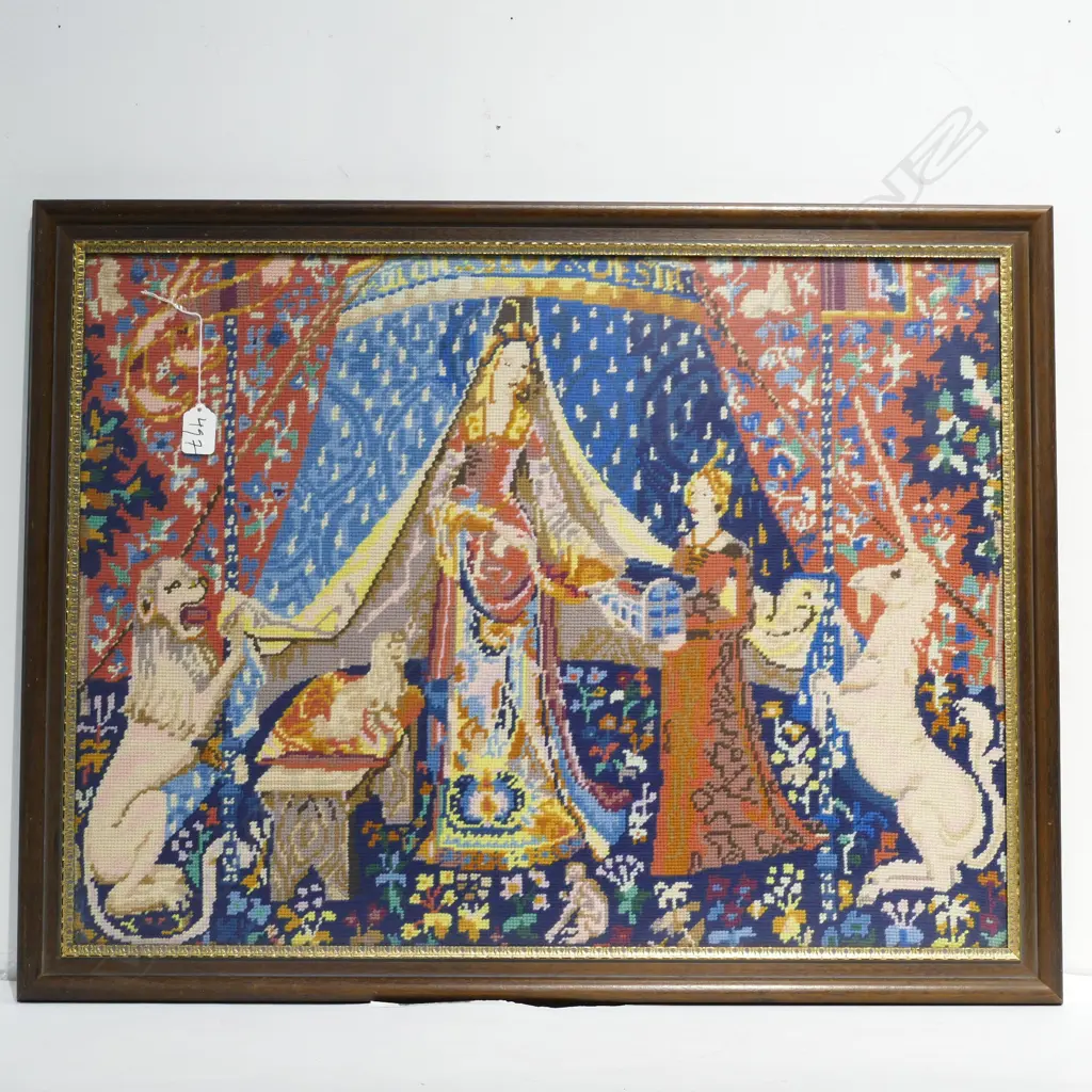 FRAMED NEEDLE WORK PICTURE 500 X 670 MM Image 1++