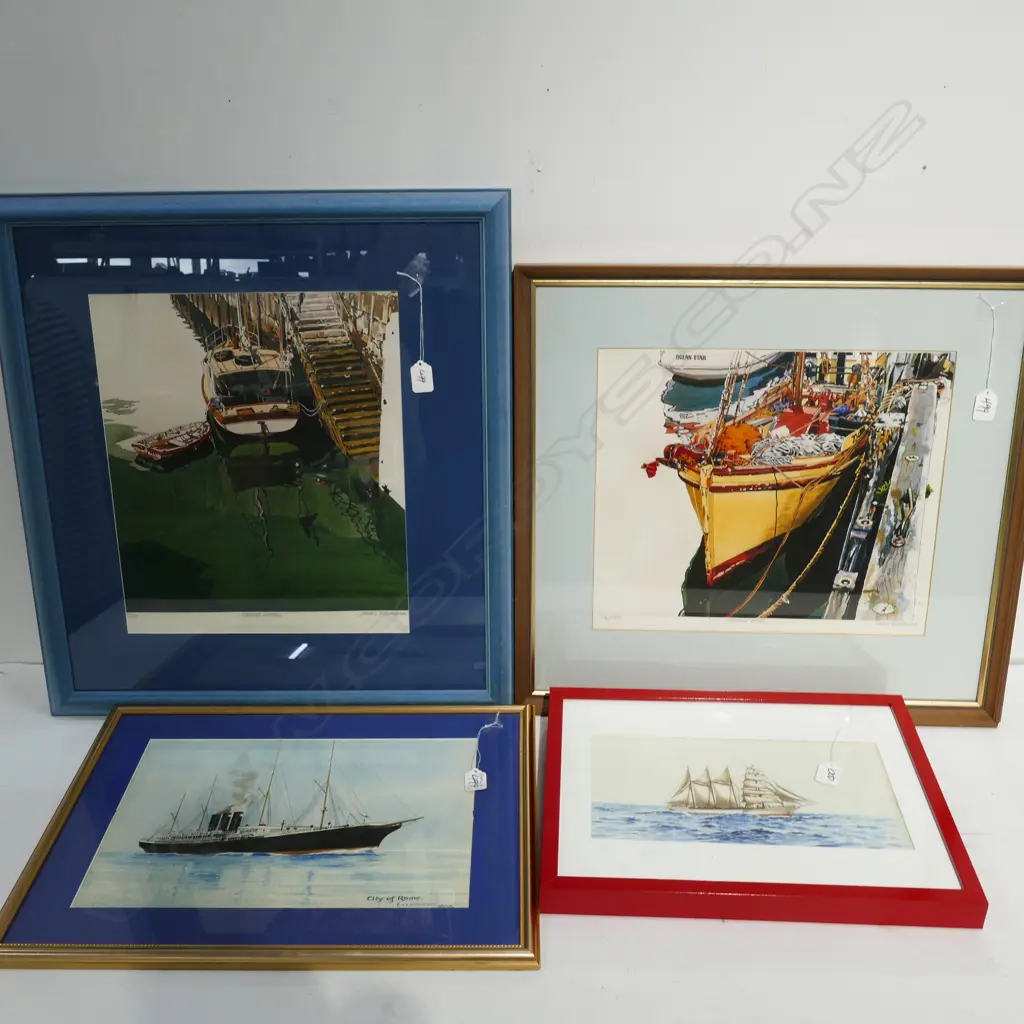 2 JAMES NEUMAN PRINTS WITH 2 MARITIME W/COLOURS Image 1++