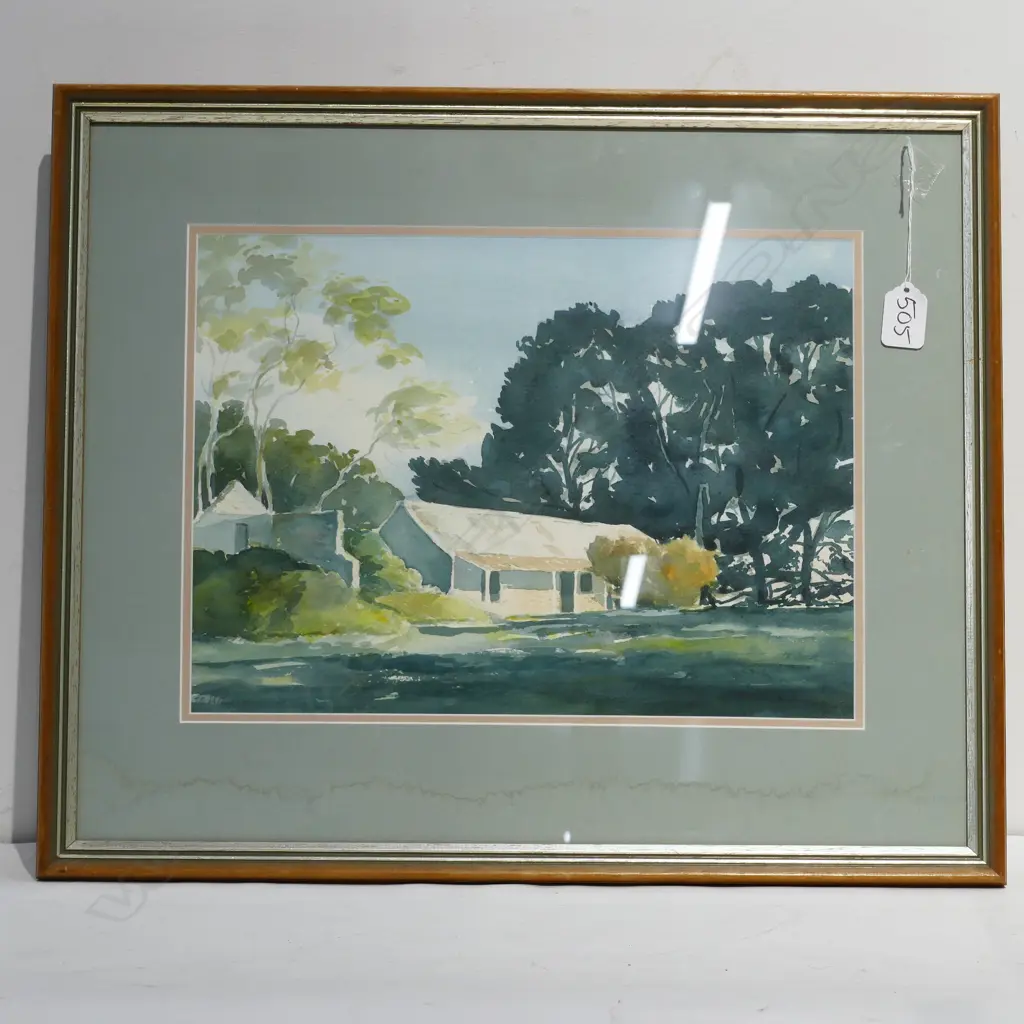JUSTIN PARKER W/C 'OLD HOMESTEAD...' SIGNED 265 X 365MM Image 1++