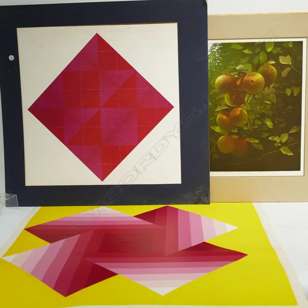 4 ASST GRAPHIC PRINTS - LARGEST 760 X 750 Image 1++