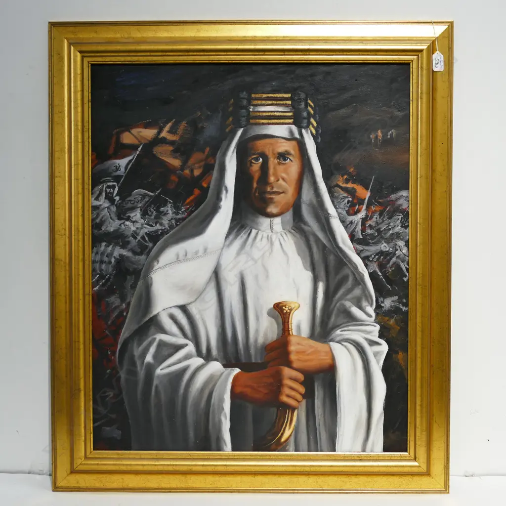 OIL PANTING OF AN ARABIAN MAN 920 X 760 MM Image 1++