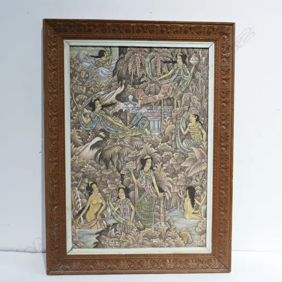 SADIE OF UBUD ACRYLIC PAINTING WOMEN IN LANDSCAPE