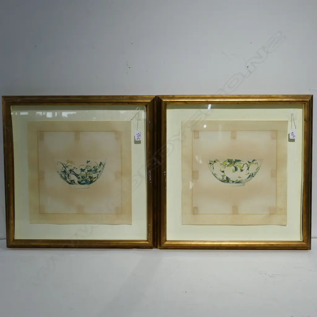 PR FINE CHINESE W/C'S ON PAPER OF IMPERIAL BOWLS Image 1++