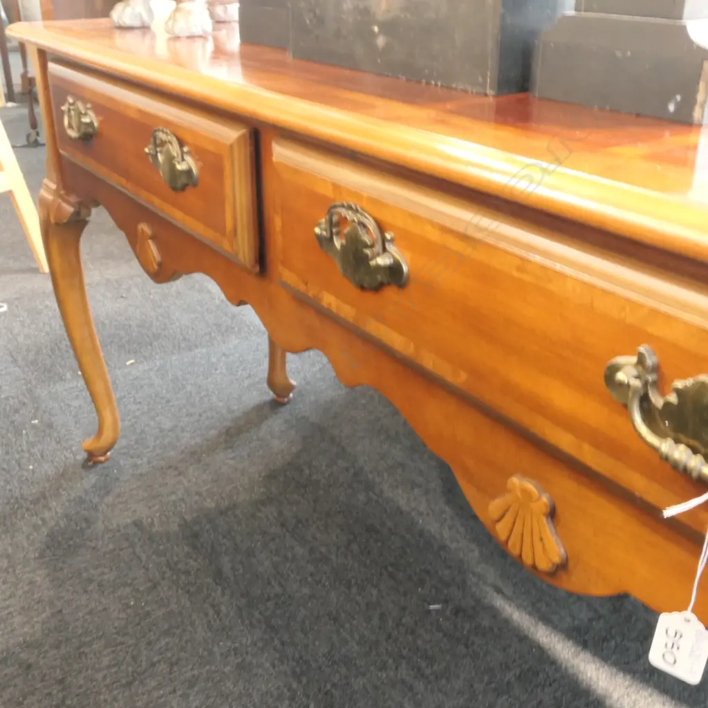 INLAID TWO DRAWER CONSOLE TABLE Image 1++