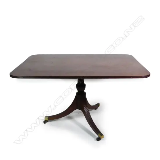 Regency mahogany tilt-top breakfast table