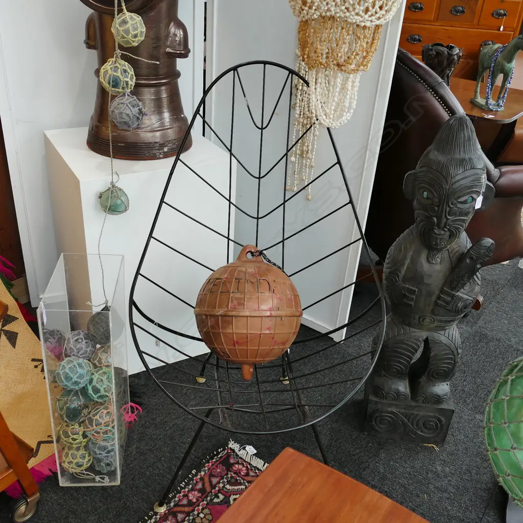 PR OF JOHN CRICHTON ? WIRE FRAMED CHAIRS ONE UPHOLSTERED   Image 1++