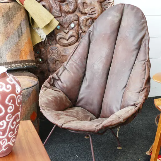 PR OF JOHN CRICHTON ? WIRE FRAMED CHAIRS ONE UPHOLSTERED  