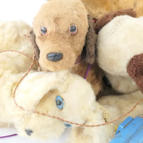 LOT VINTAGE BATTERY OPERATED TOY DOGS