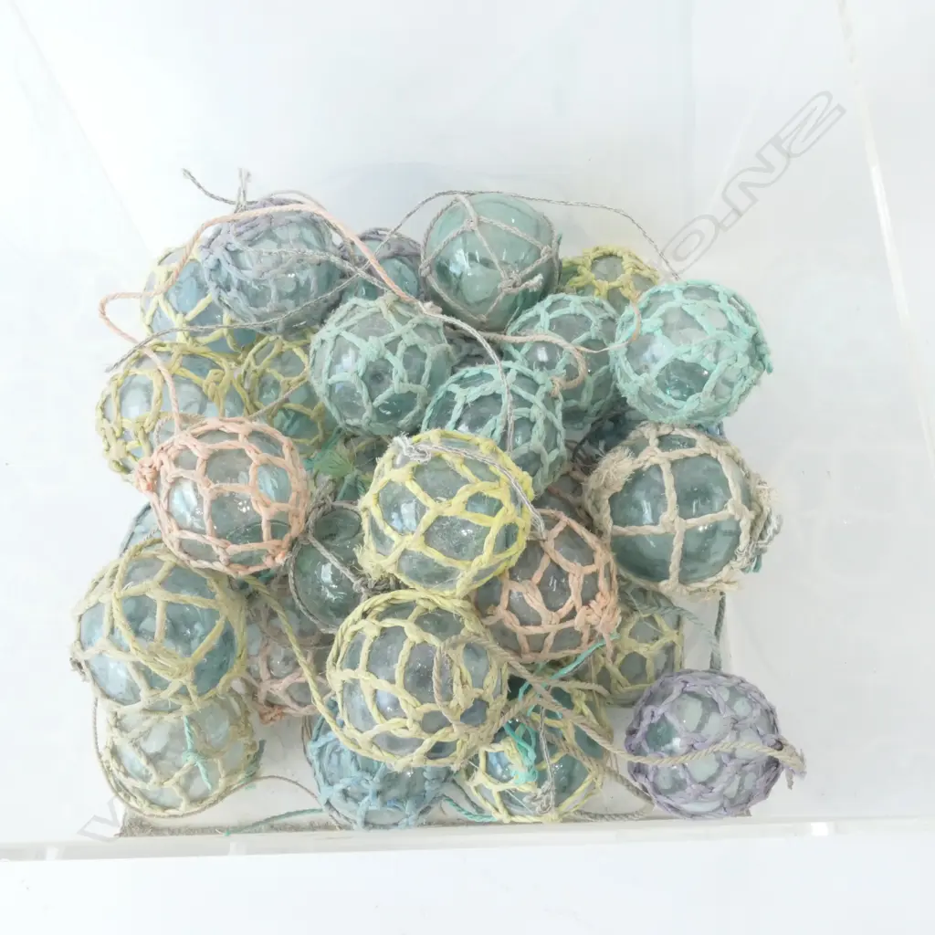 30 SMALL OLD GLASS FISHING FLOATS..... Image 1++