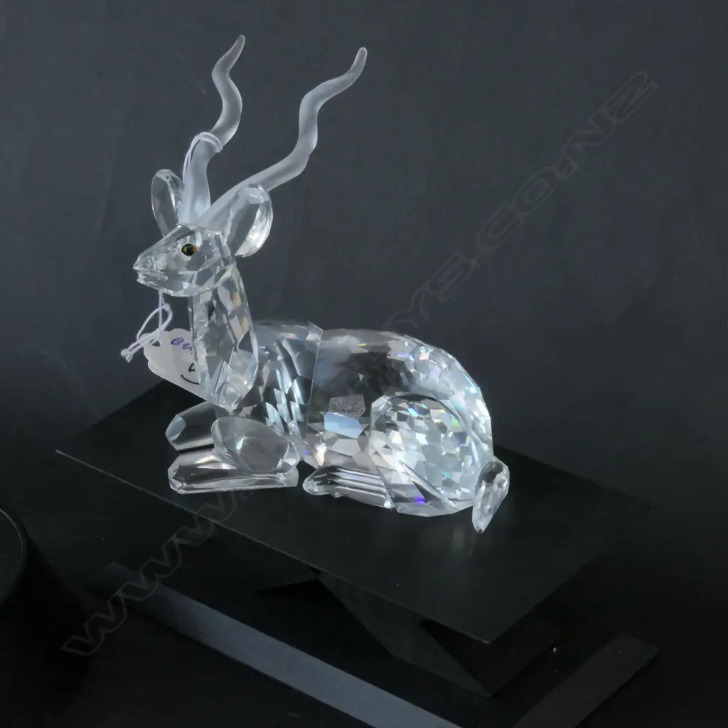 SWAROVSKI BOXED KUDU WITH STAND 1994 H 90 MM Image 1++