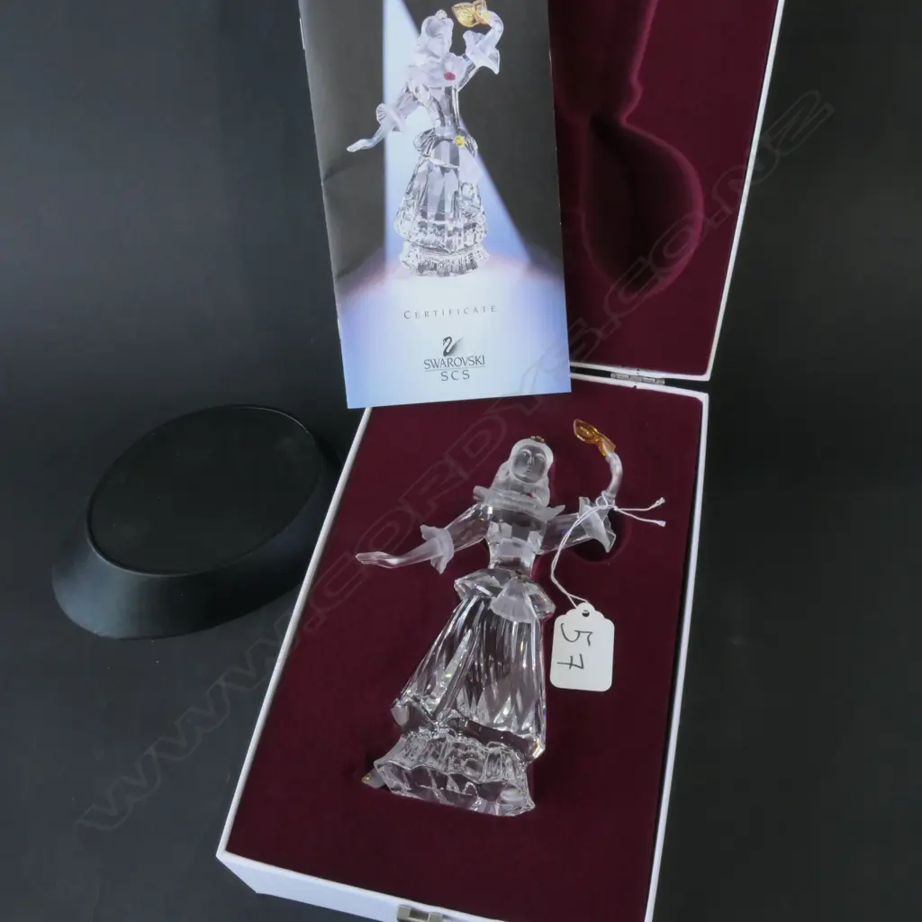 SWAROVSKI MASQUERADE COLUMBINE 2000 WITH STAND H 170 MM Image 1++