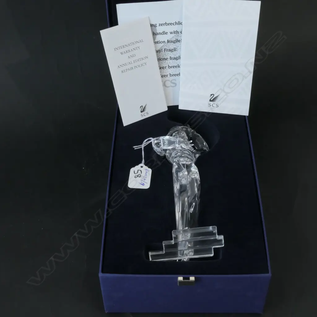 SWAROVSKI BOXED MAGIC OF DANCE ANTONIO 2003 WITH STAND + PLAQUE H 210 MM Image 1++