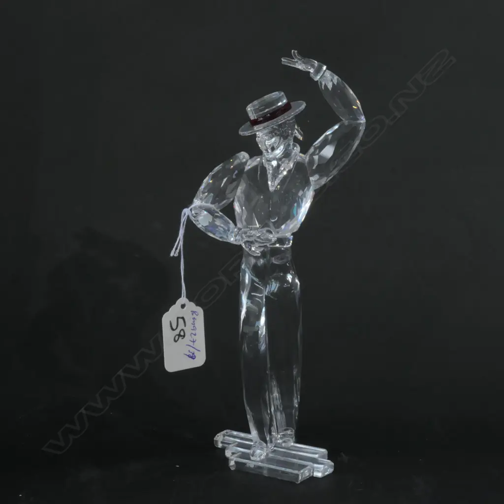 SWAROVSKI BOXED MAGIC OF DANCE ANTONIO 2003 WITH STAND + PLAQUE H 210 MM Image 1++