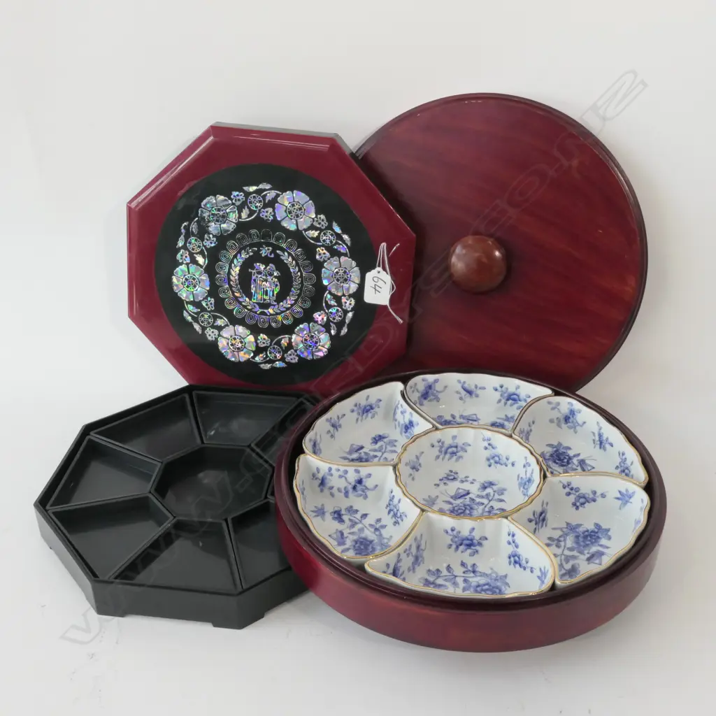 TWO ORIENTAL LAZY SUSANS Image 1++