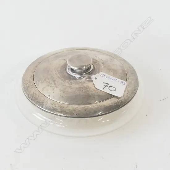 SILVER TOP POWDER BOWL LONDON 1925