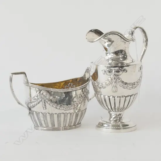 PR LATE VICT. SILVER SUGAR & CREAM L.1897 315gms