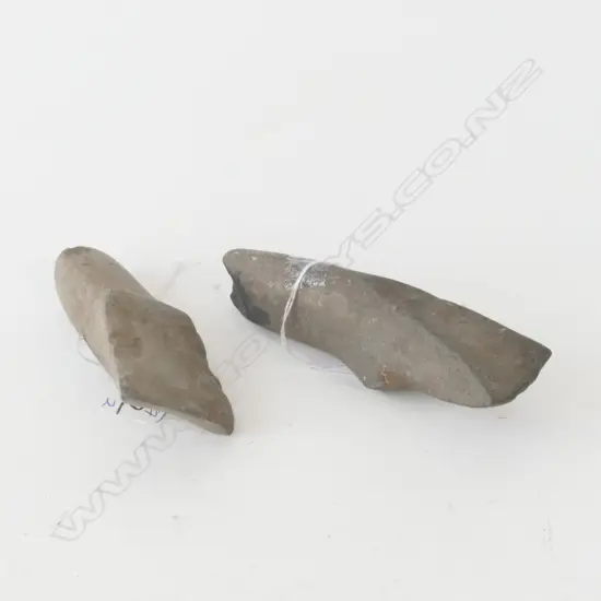2 STONE AGE STONE ADZES TRIANGULAR SECTION