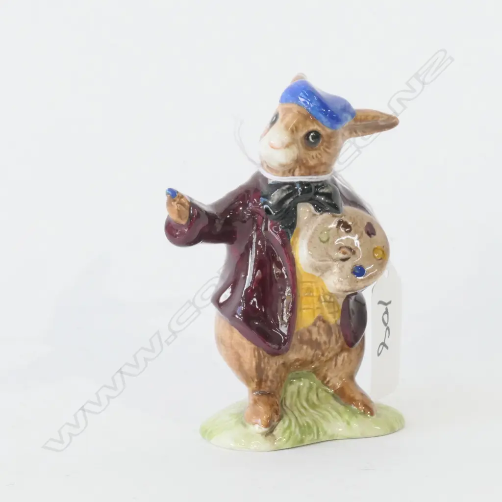 ROYAL DOULTON FIGURINE: BUNNYKINS THE ARTIST Image 1++