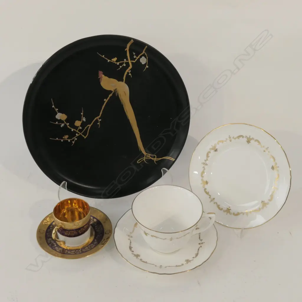 JAPANESE PLATE/LIMOGE CUP&SAUCER/ROYAL WORCESTER TRIO Image 1++
