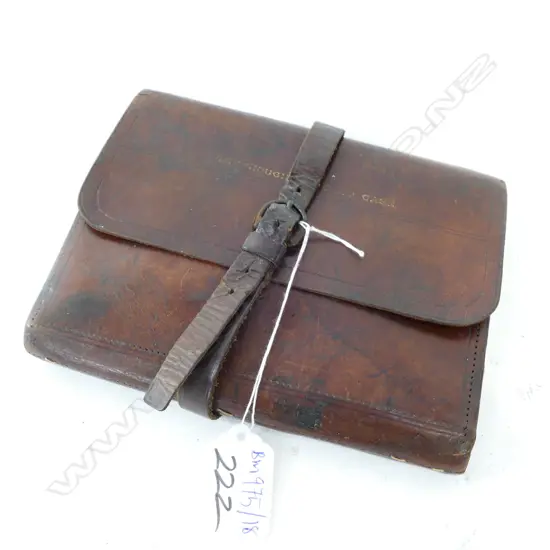 HARDYS LEATHER CAST CASE 'THE HOUGHTON' 160MM W