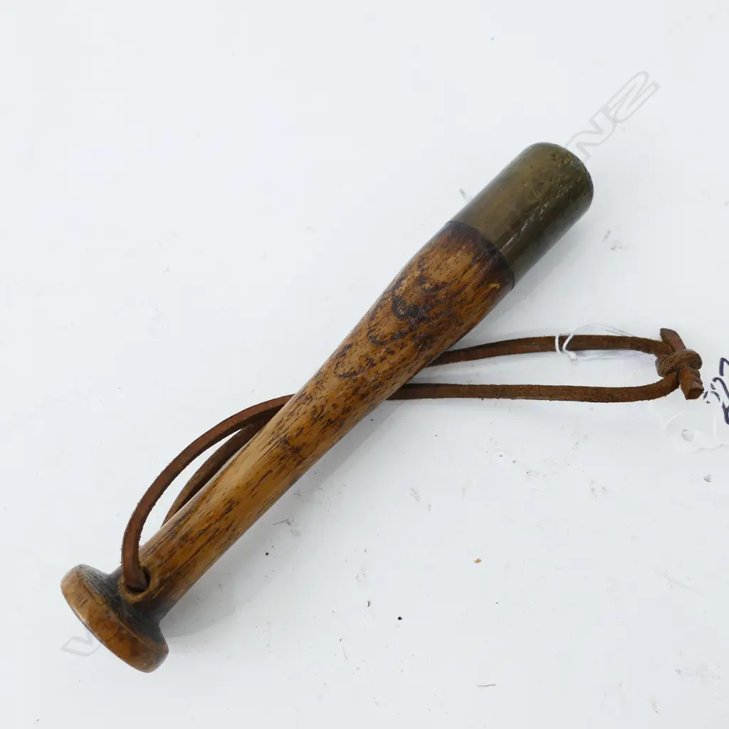 A 6 1/2'' TURNED WOODEN 'PRIEST' MADE BY W. H. TISDALLS LTD Image 1++