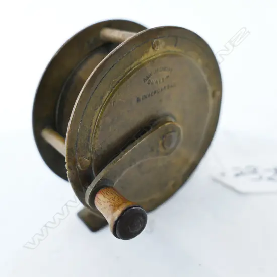 MCCARTHY 2½'' CRANK WIND BRASS REEL