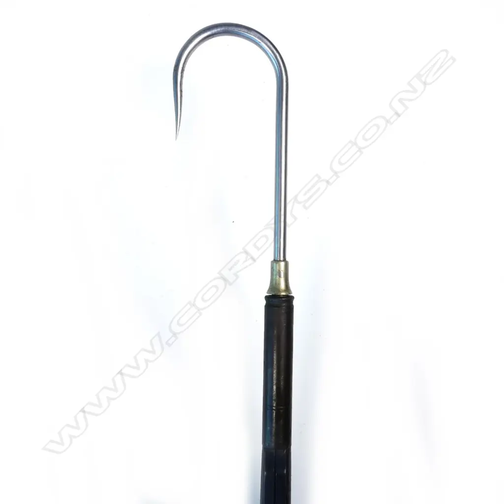 EARLY 20THC WOOD HANDLED GAFF... Image 1++