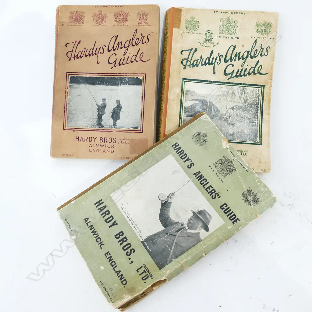 HARDY'S ANGLERS GUIDES; 1926, 1931, 1934 205MM H Image 1++