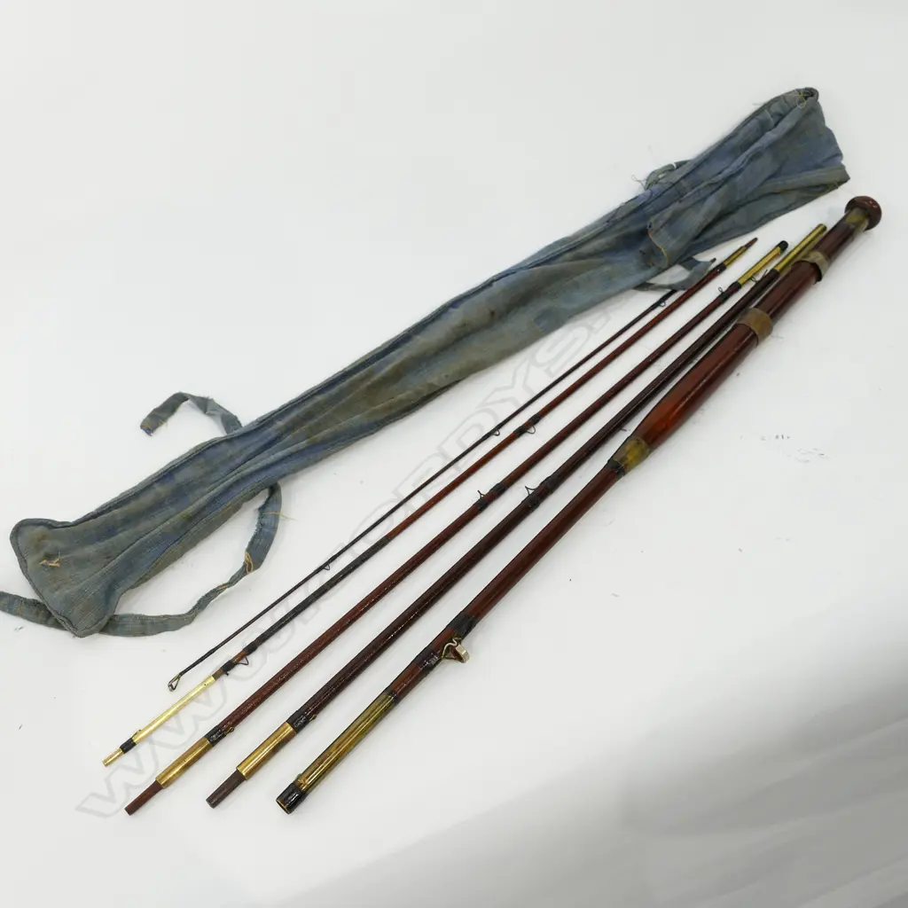FIVE PIECE GREENHEART 'POACHERS ROD'  Image 1++