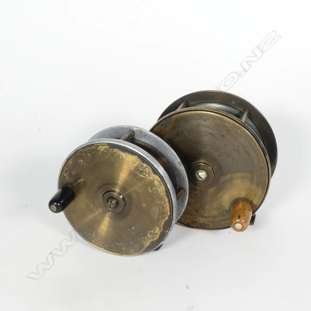 4" ALPHA BAKELITE FISHING REEL & 4" EVER READY DAM REEL Image 1++