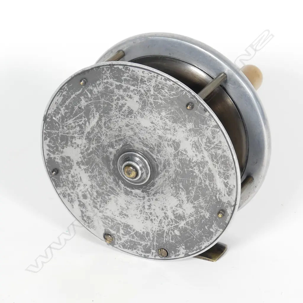 EARLY 20THC BRASS 3¾" GRAHAM & CO FLY FISHING REEL Image 1++