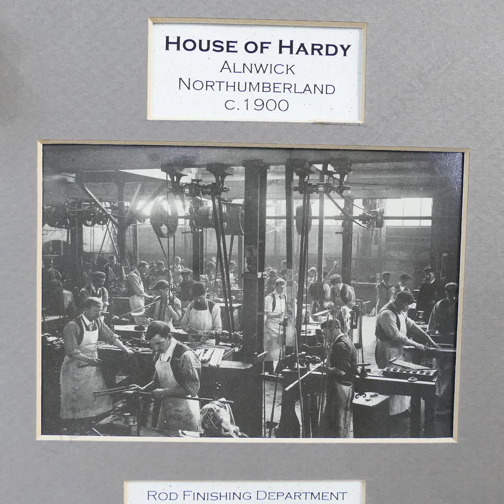 HOUSE OF HARDY FRAMED PICTURES OF PRODUCTION LINES IN 1900 H 700MM W 300MM Image 1++