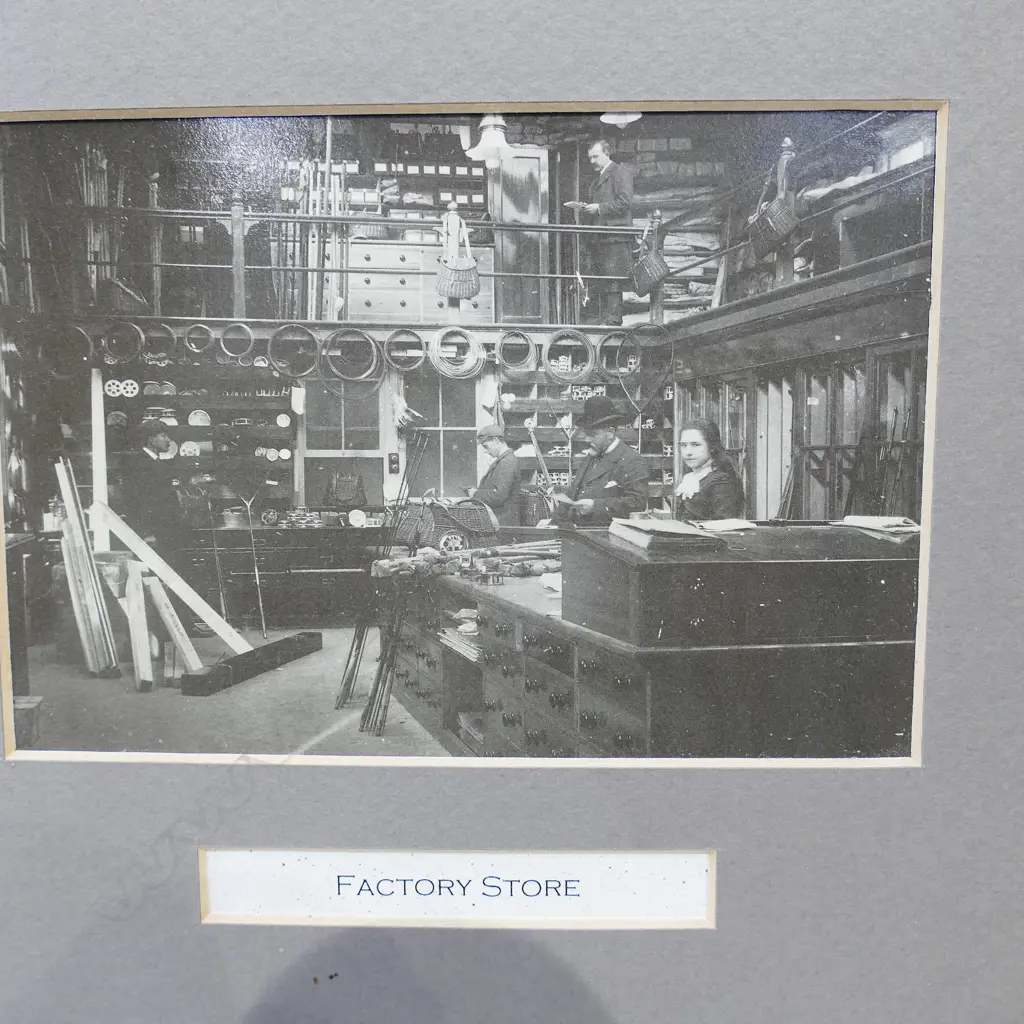 HOUSE OF HARDY FRAMED PICTURES OF PRODUCTION LINES IN 1900 H 700MM W 300MM Image 1++