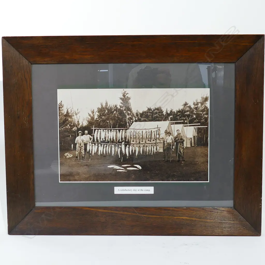 FRAMED PRINT OF A SUCCESSFUL DAYS FISHING Image 1++