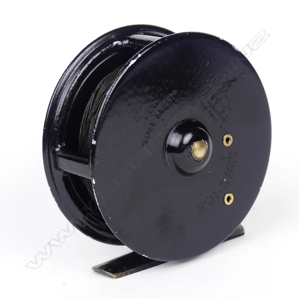 3" ALLCOCKS BLACK KNIGHT FLY REEL Image 1++