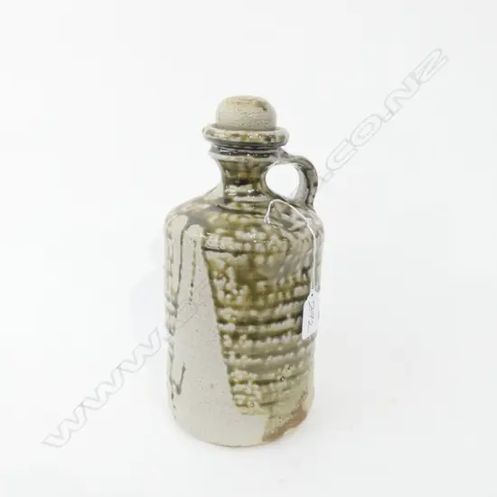 CHESTER NEALIE EARLY SALT GLAZE STOPPERED BOTTLE. H.255mm