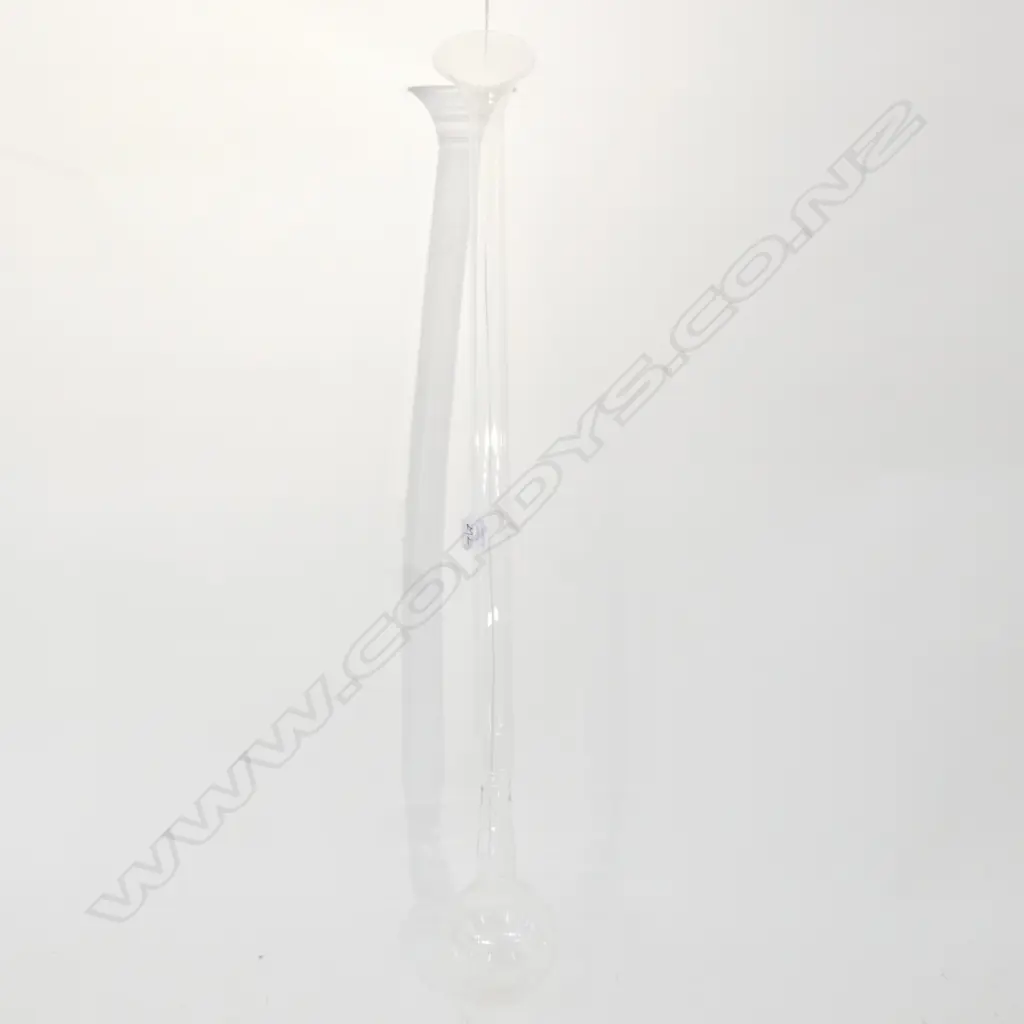 SCHOTT & GEN CHEMIST'S GLASS EXTRA LONG BOILING FLASK Image 1++