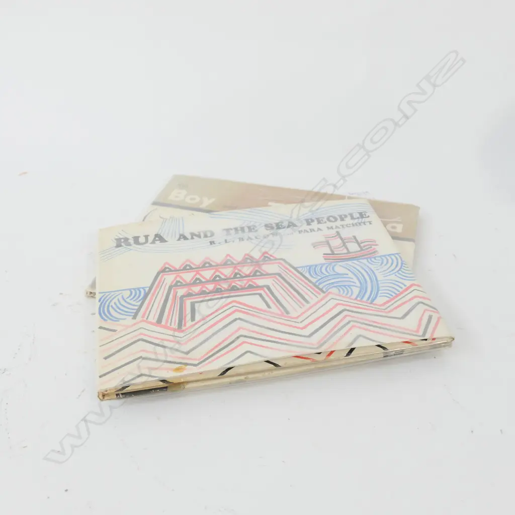 TWO BOOKS 'RUA AND THE SEA PEOPLE' AND 'THE BOY AND THE TANIWHA' BY R. L. BACON ILLUSTRATION BY PARA MATCHITT Image 1++